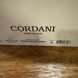 Cordani Elisa Raquel Bundle NIB Size 6 36 Color Black Suede Blue Suede Wedges